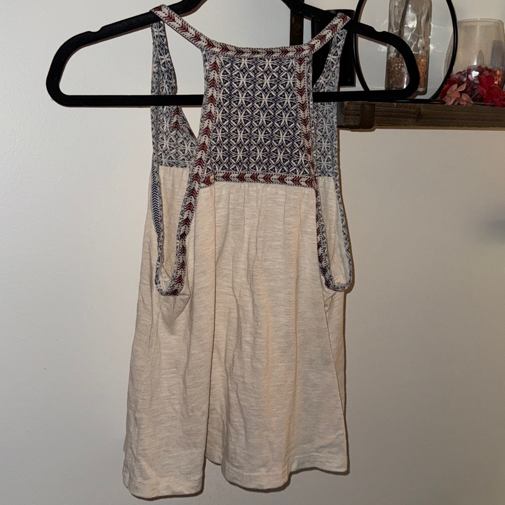 Poof! Blue and White Patterned Top - Picture 3 of 5
